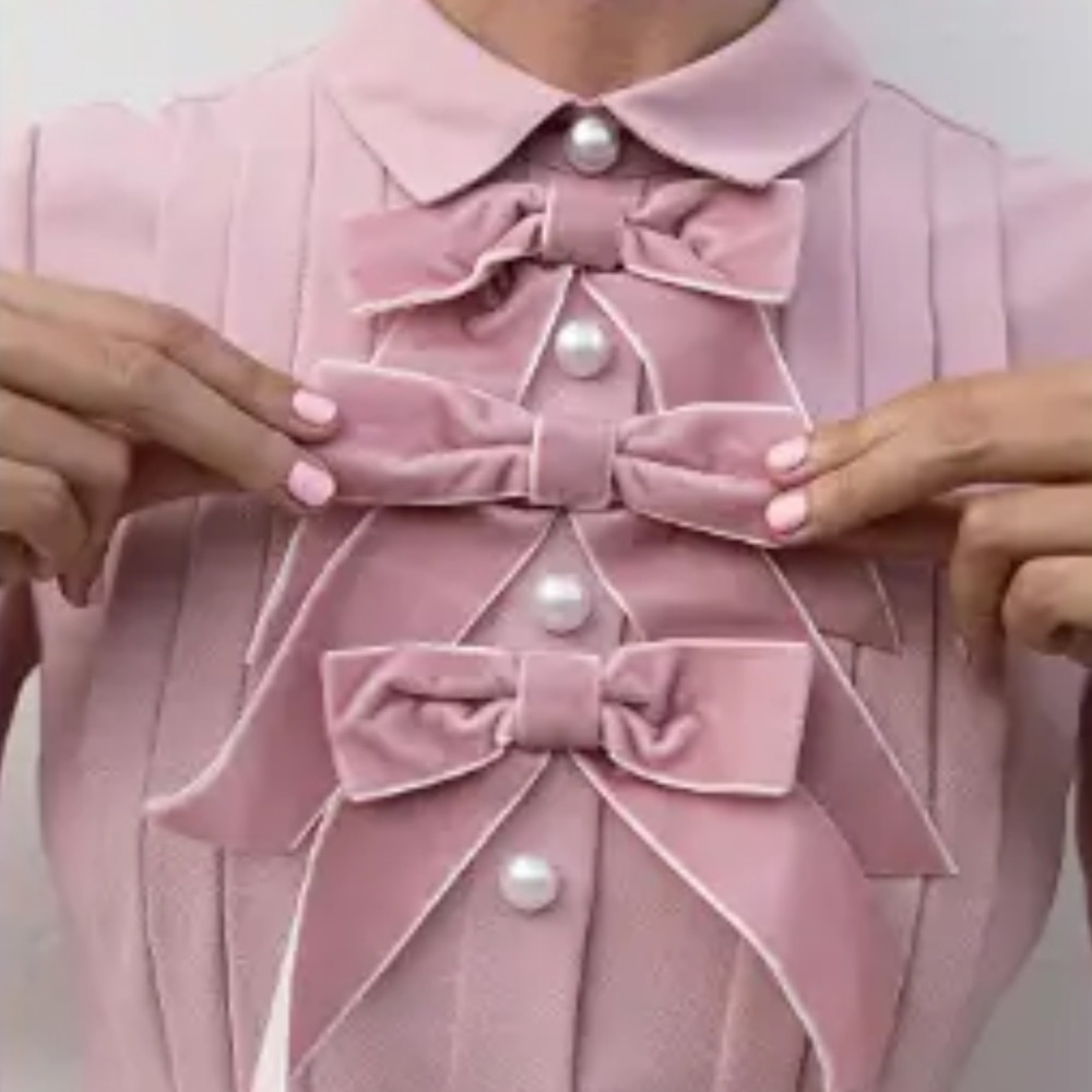 Halogen Pink Ruffle-Front Midi Dress - Picture 4 of 13